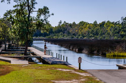 Fishing at Mimosa Bay Community Dock