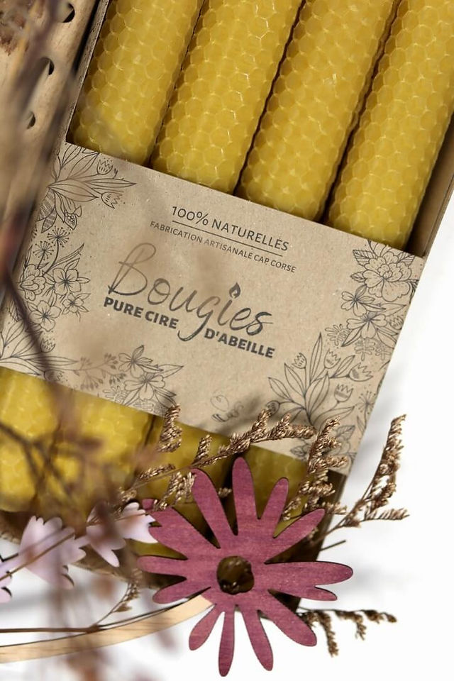 coffret bougie abeille