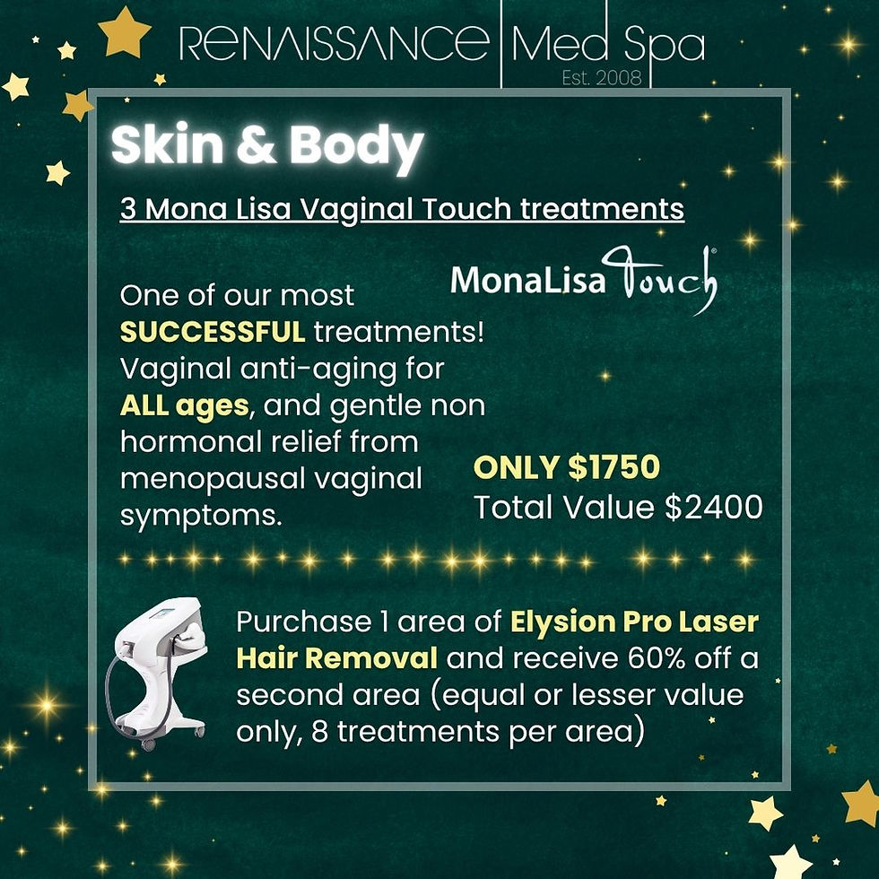 Vaginal rejuvenation and laser hair removal