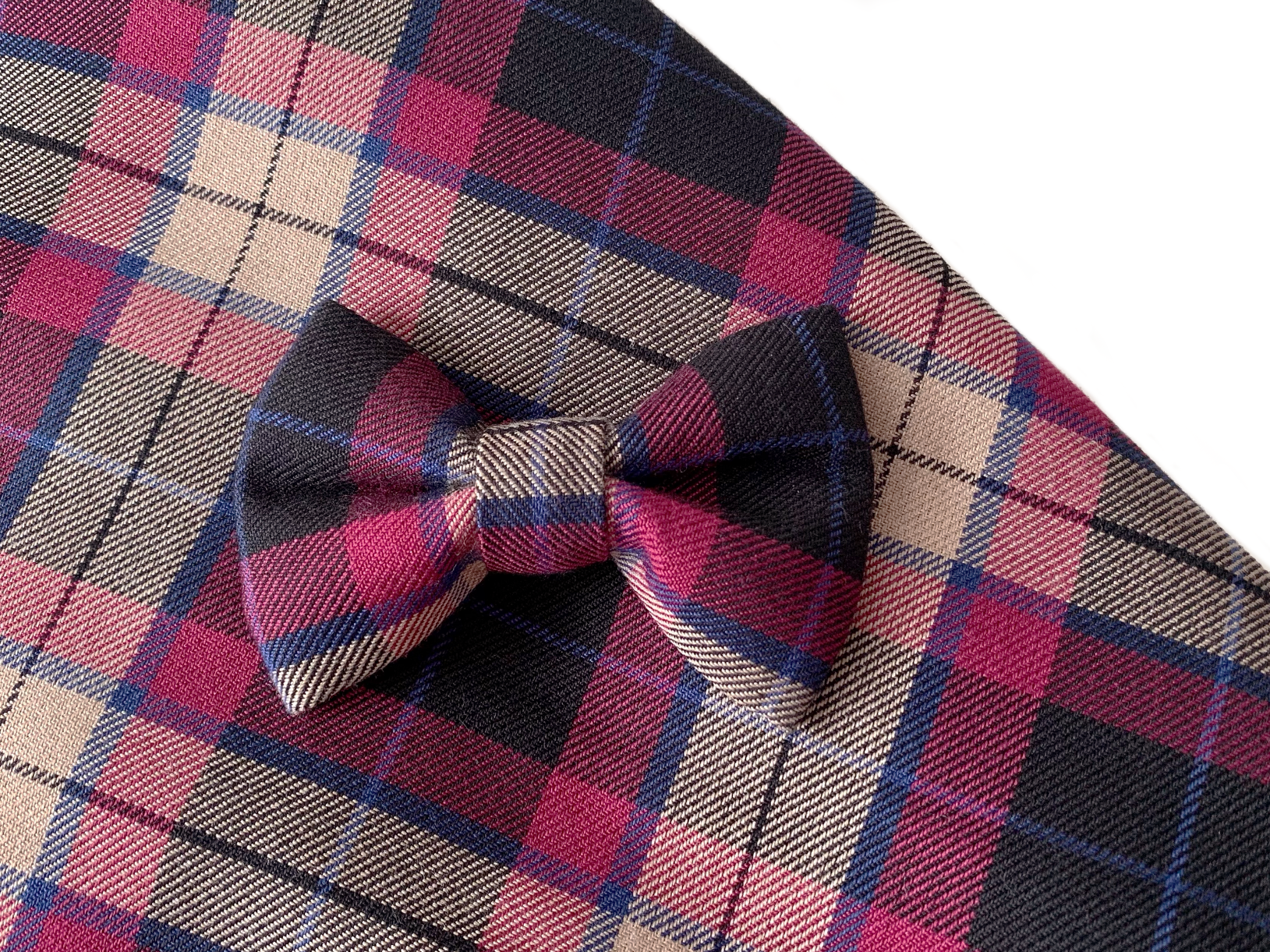 Mulberry Tartan Bow Tie