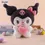Thumbnail: Sanrio Hello Kitty Kuromi Plush Pillow 22cm – Soft Stuffed Toy