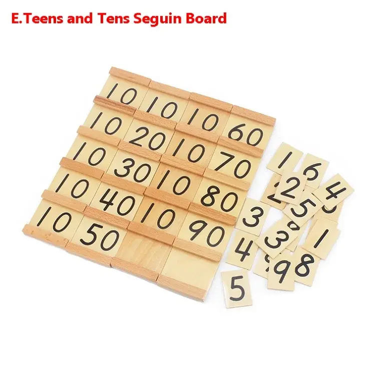 Thumbnail: Montessori Materials Teens Symbol Linear & Skip Golden Beads & Colorful Beads