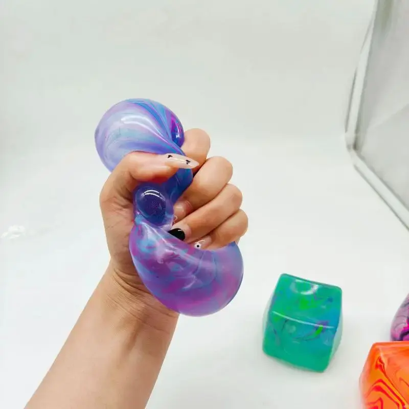 Thumbnail: NeeDoh Snowflake Ice Cube Squishy – Stress Relief Blind Box Toy