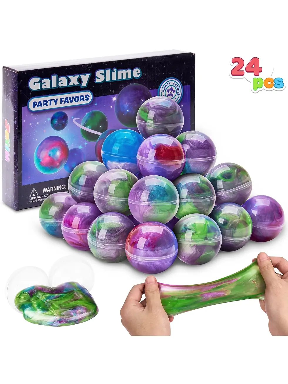 Thumbnail: Mini Slime Party Favors Multicolor 24-Pack