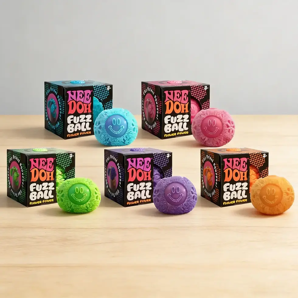 Thumbnail: NeeDoh Fuzz Ball Stress Relief Squishy Sensory Toy – Blind Box Collectible