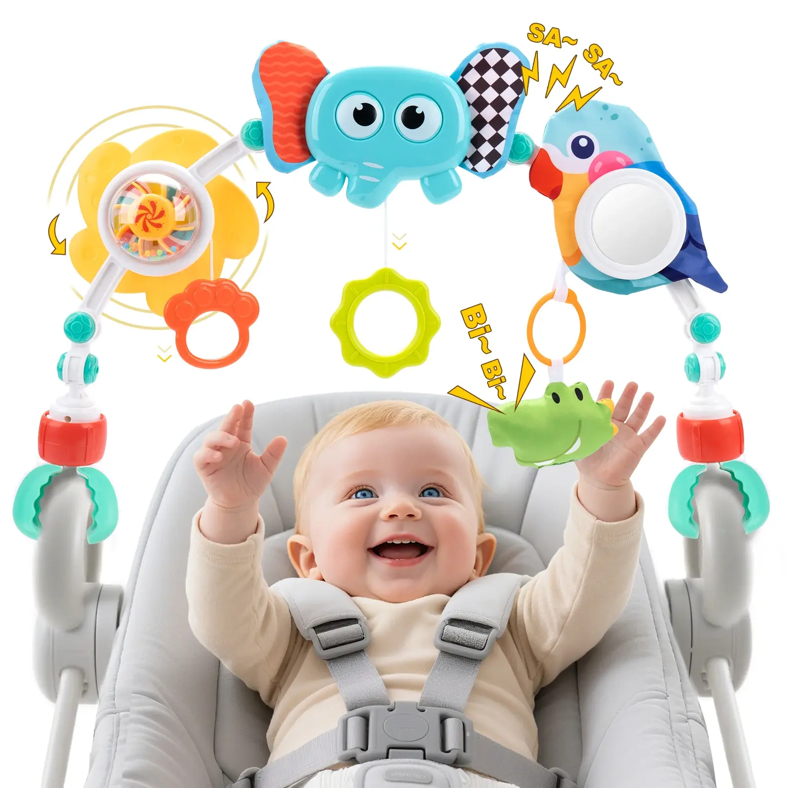 Sensory Activity Arch Toy for Stroller & Car Seat