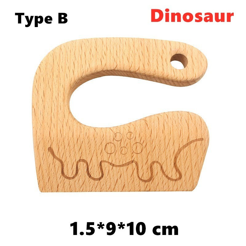 Thumbnail: Montessori Educational Cooking Utensils Tools Wood Knife Toy Toddler