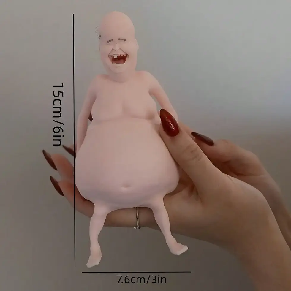 Thumbnail: Bald Man Squishy Stress Ball – Funny Sensory Fidget Toy for Stress Relief
