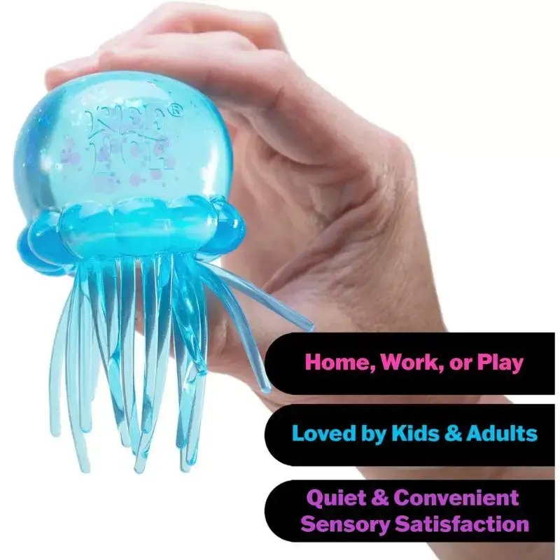 Thumbnail: Schylling NeeDoh Jellyfish Nice Cube – Stress Relief Fidget Toy