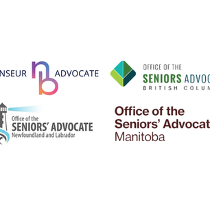 Logos of the provincial seniors' advocate offices