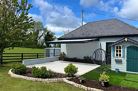 Motorised awning installed by GardenZone in Naas, Co. Kildare