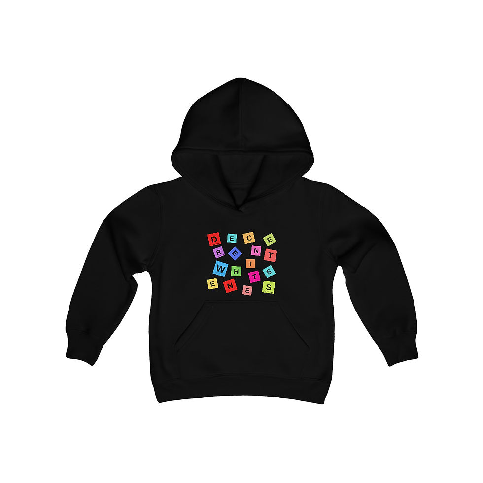 Thumbnail: Decenter Whiteness Kids' Hoodie