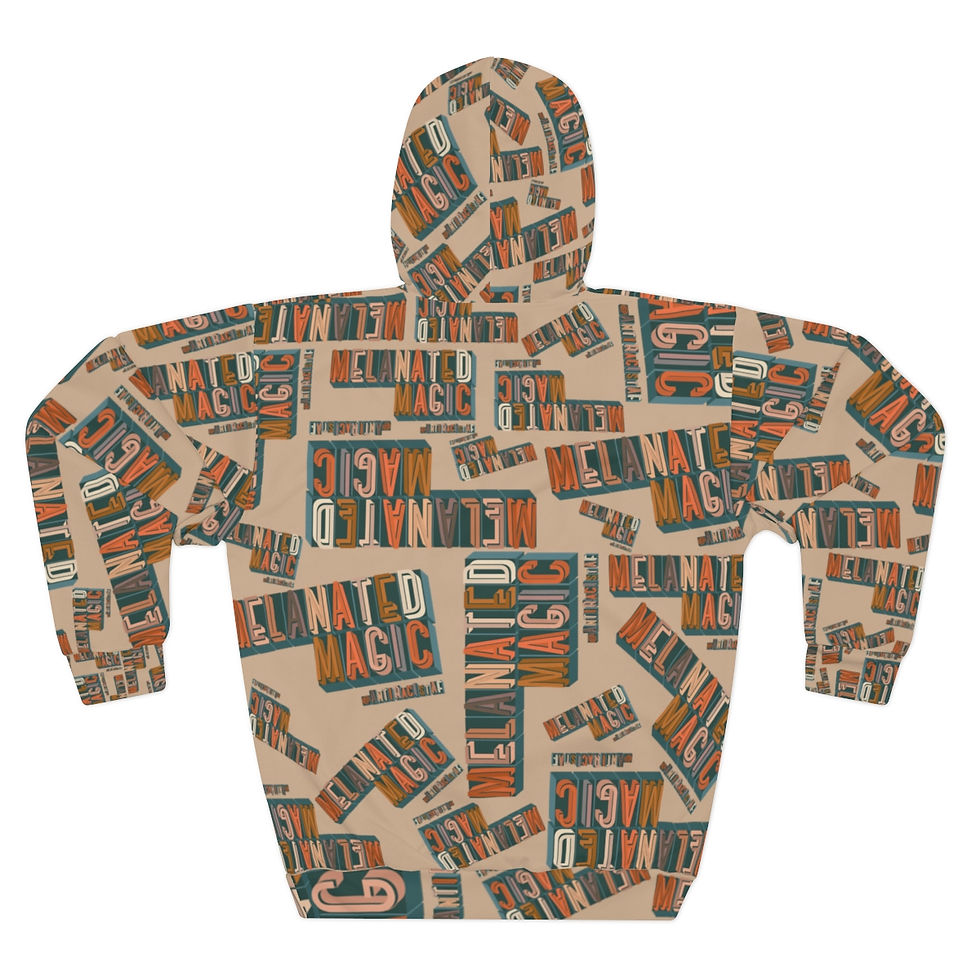 Thumbnail: Melanated Magic Full Print Adult Hoodie