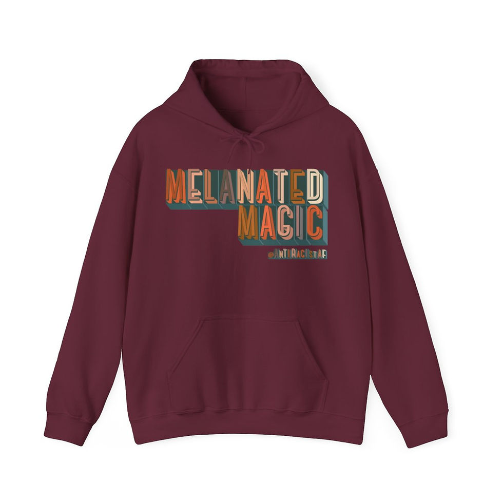 Thumbnail: Melanated Magic Busy Adult Hoodie