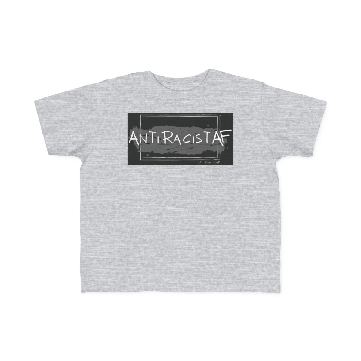 AntiRacistAF Black & Grey Toddler Basic Tee (2T-6T)