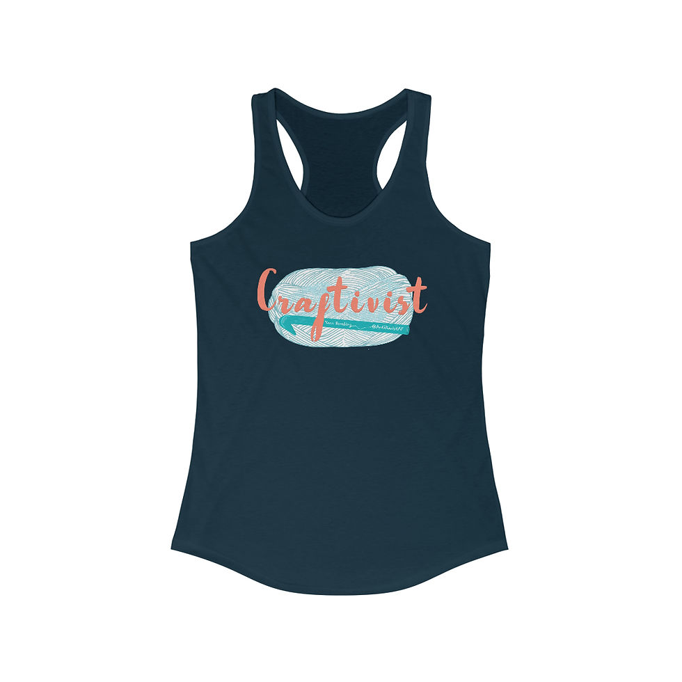 Thumbnail: Craftivist  Curvy Adult Racerback Tank