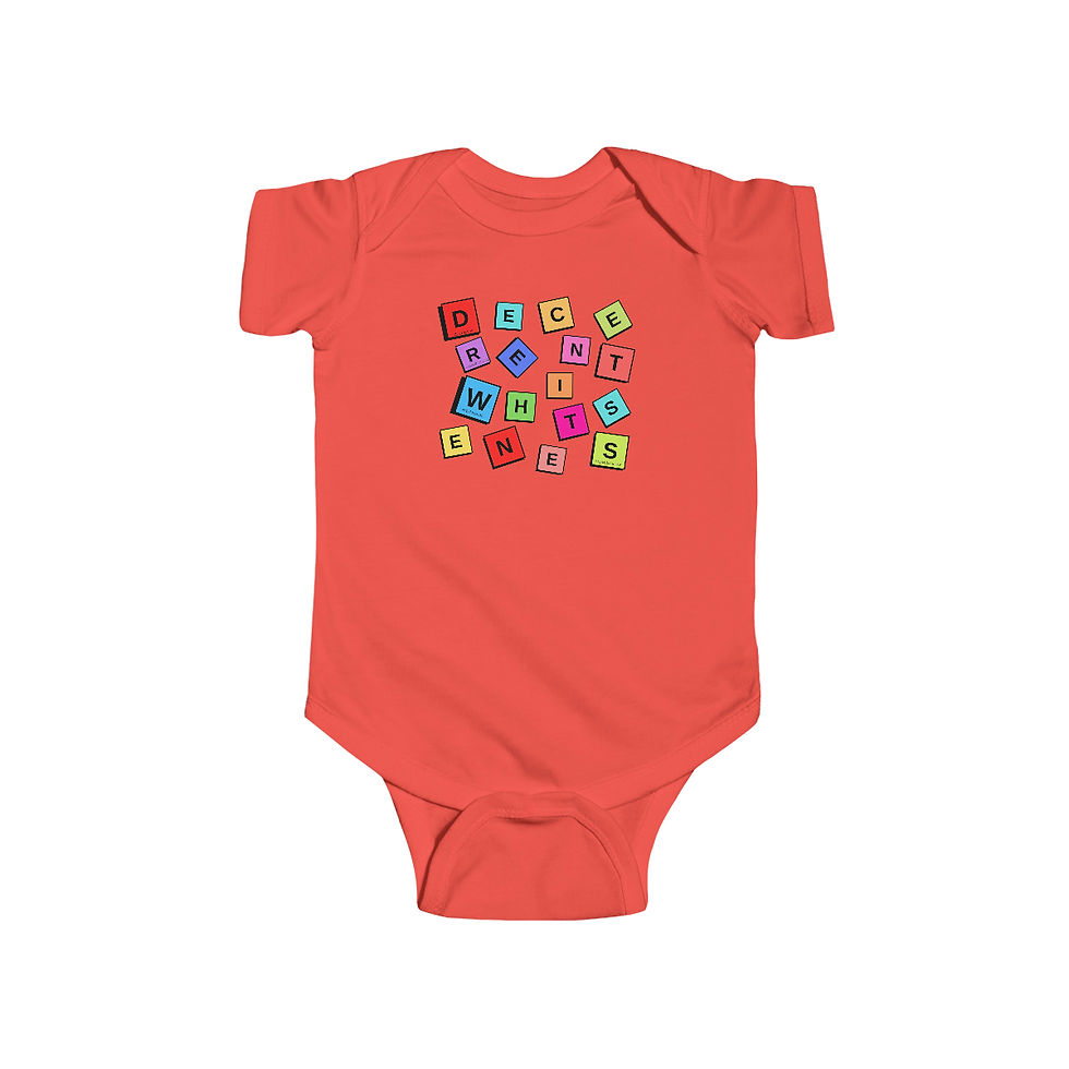 Thumbnail: Decenter Whiteness Infant Fine Jersey Bodysuit