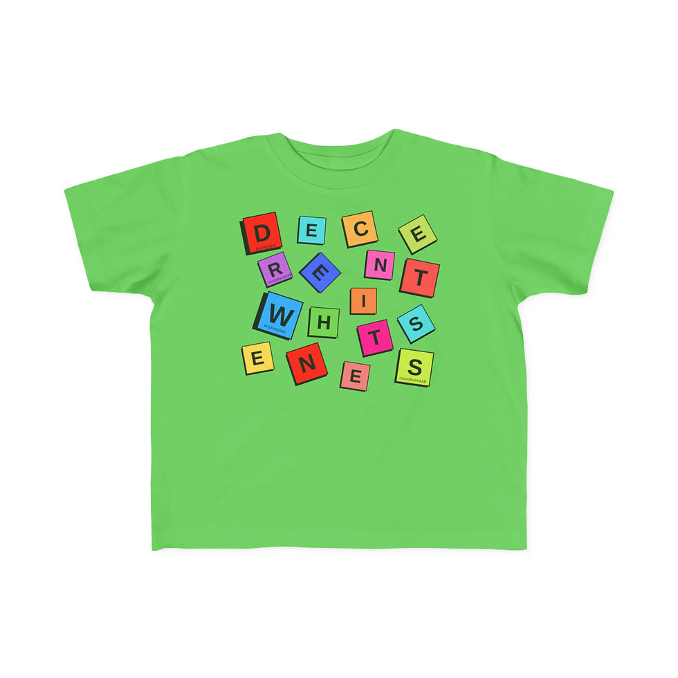Thumbnail: Decenter Whiteness Toddler Basic Tee (2T-6T)