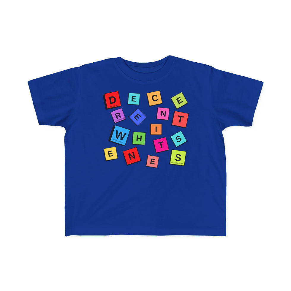 Thumbnail: Decenter Whiteness Toddler Basic Tee (2T-6T)