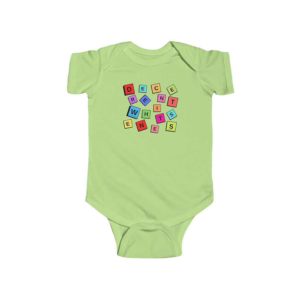 Thumbnail: Decenter Whiteness Infant Fine Jersey Bodysuit