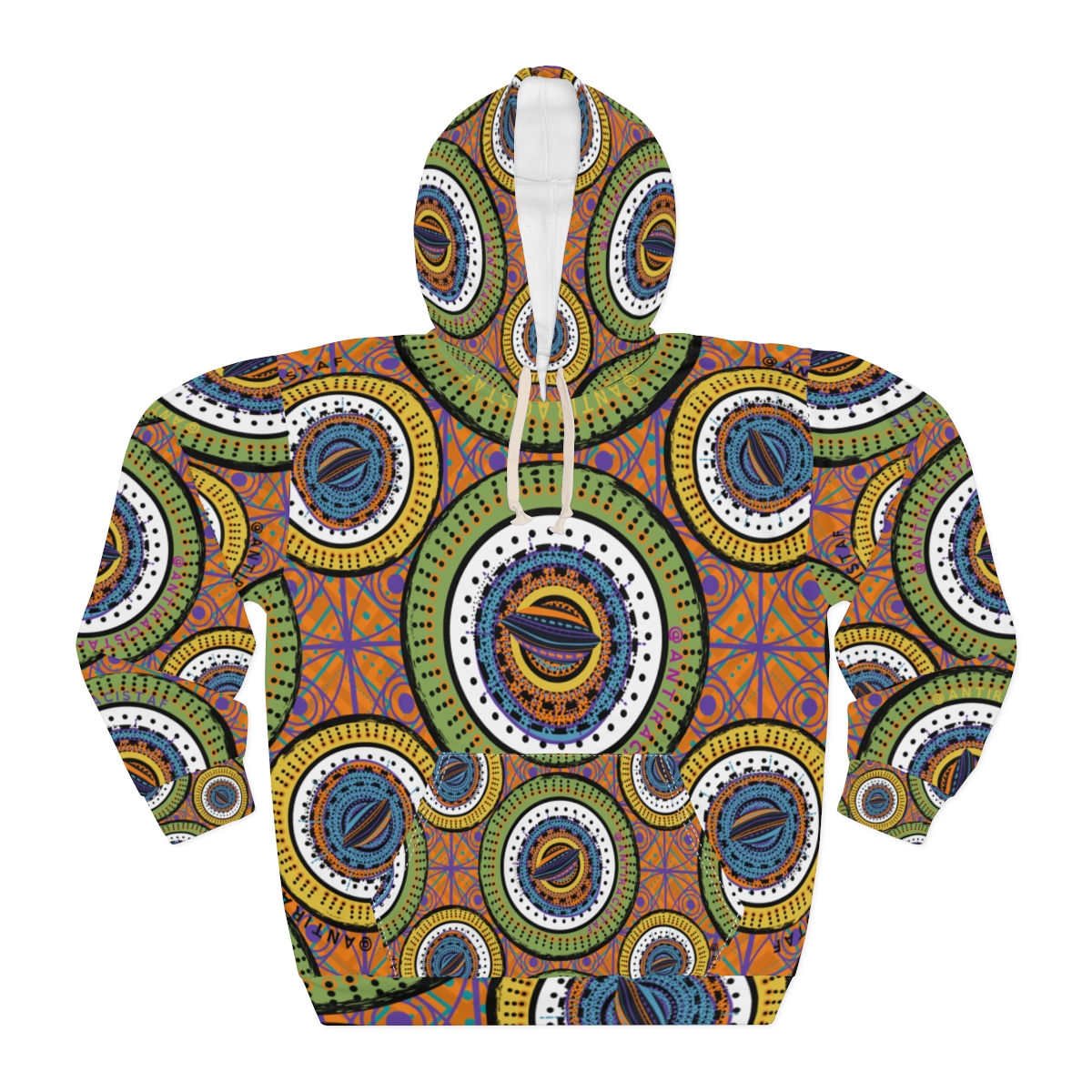 Fully Encircled In AntiRacistAF White Adult Hoodie