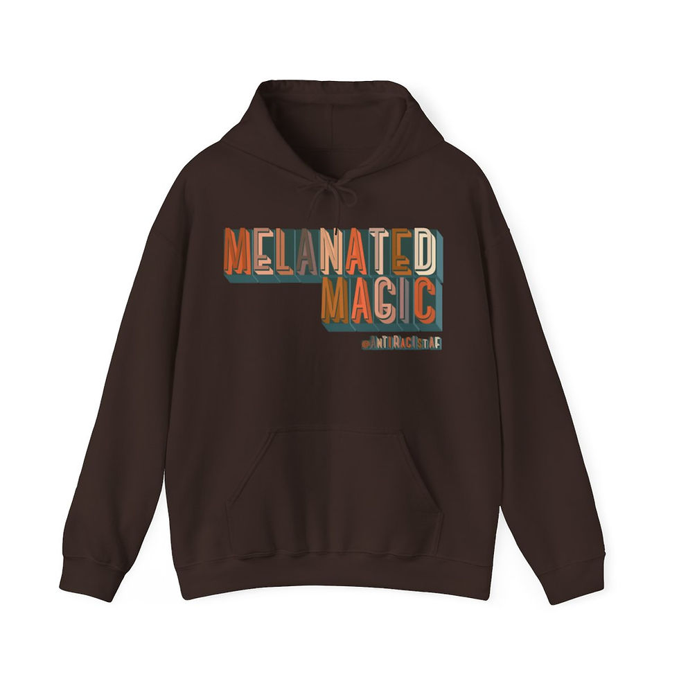 Thumbnail: Melanated Magic Busy Adult Hoodie
