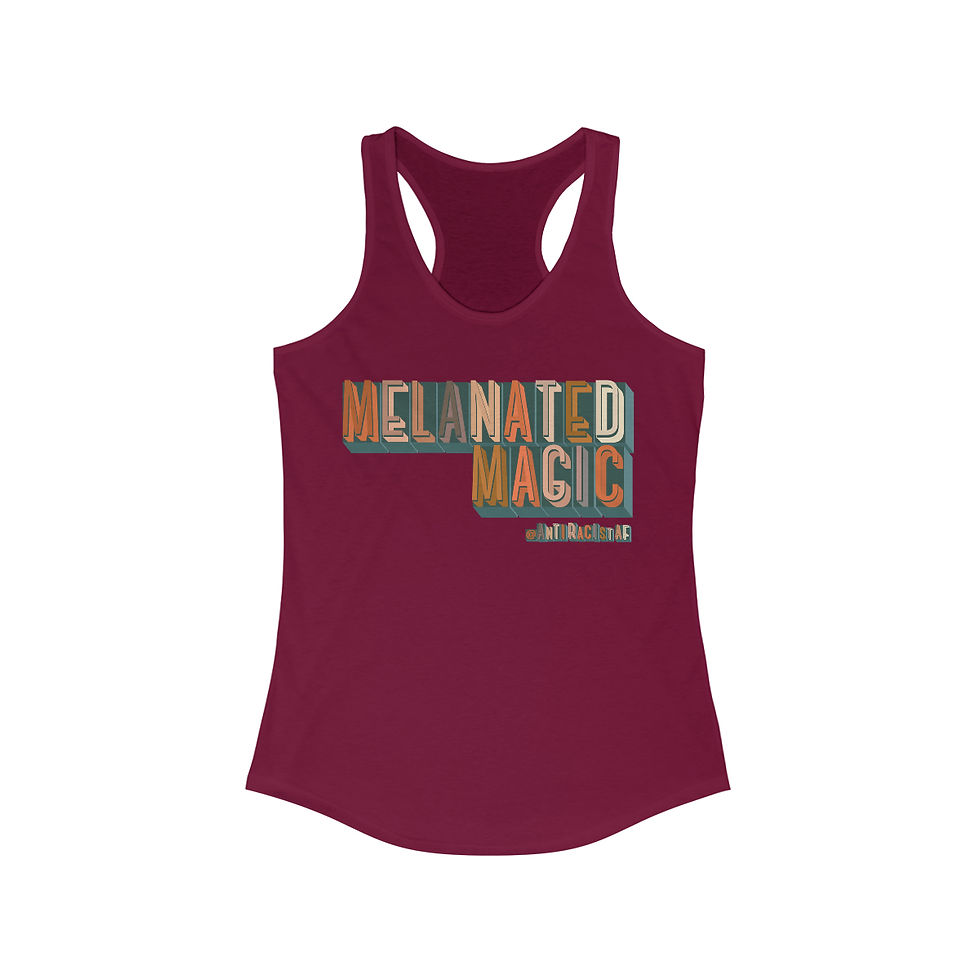 Thumbnail: Melanated Magic Curvy Racerback Tank