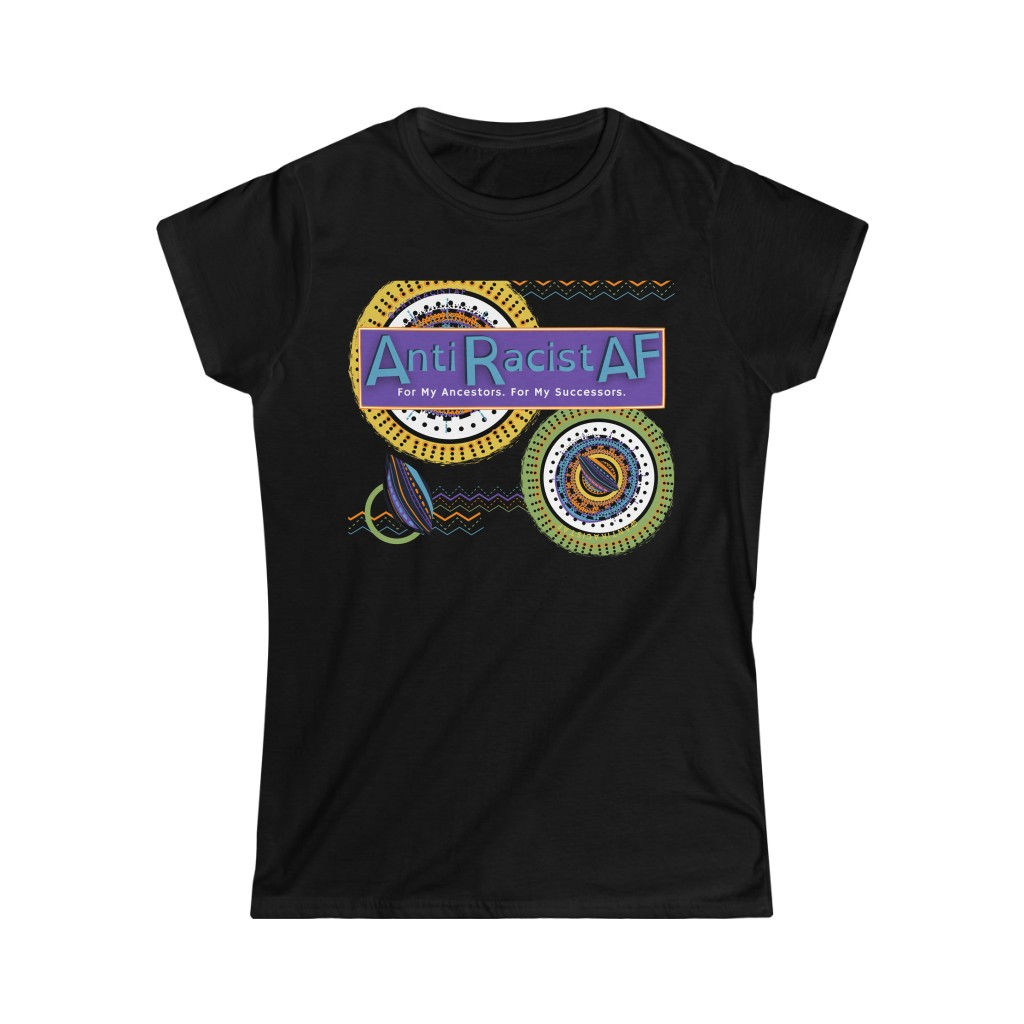  AntiRacistAF Logo Curvy Tee 