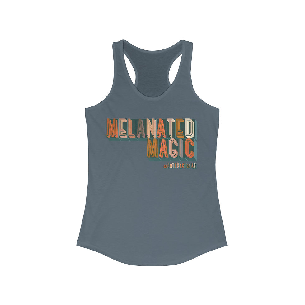 Thumbnail: Melanated Magic Curvy Racerback Tank