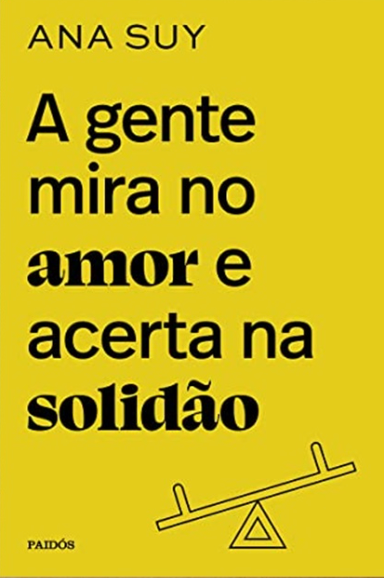 capa de livro amarela com uma gangorra desenhada