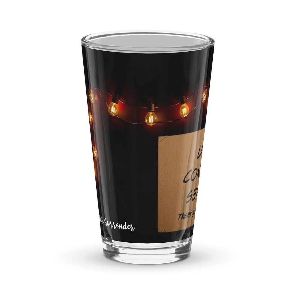 Thumbnail: Lady’s Shaker Pint Glass — “Tips, Truth, and a Little Shine”