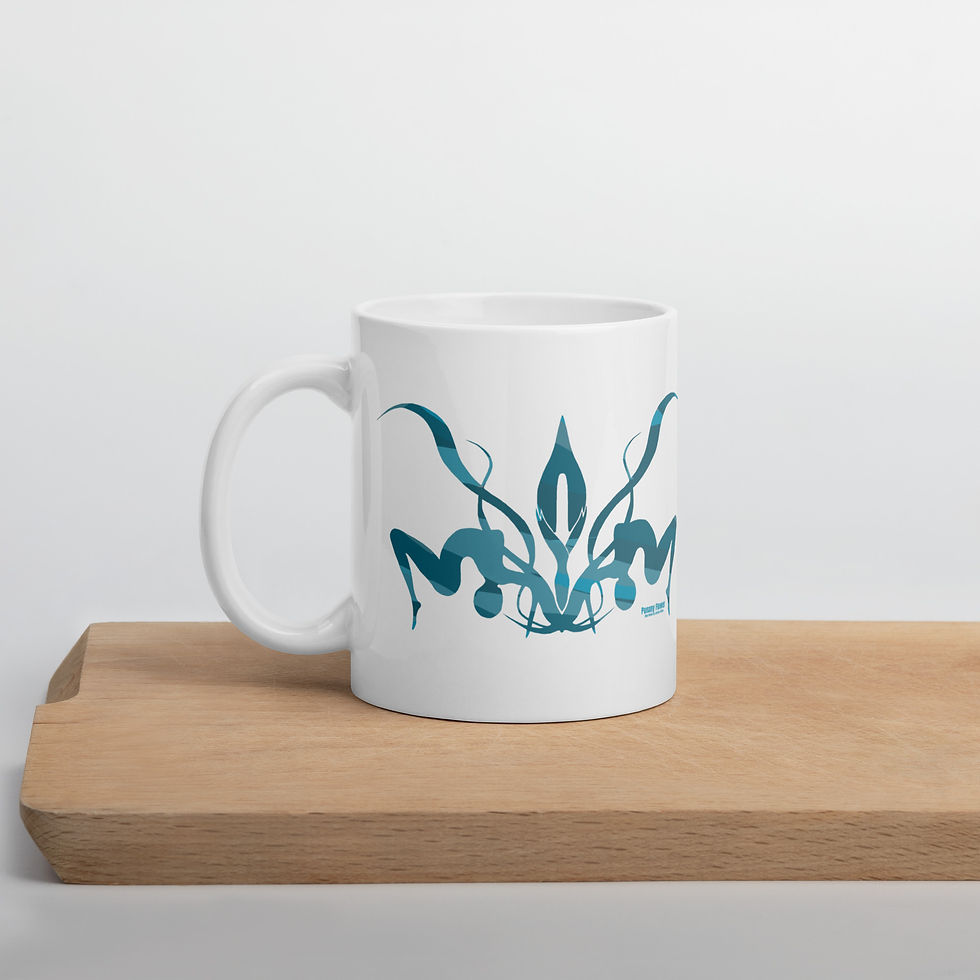 Thumbnail: Blue Punany Flower Remix Coffy Mug