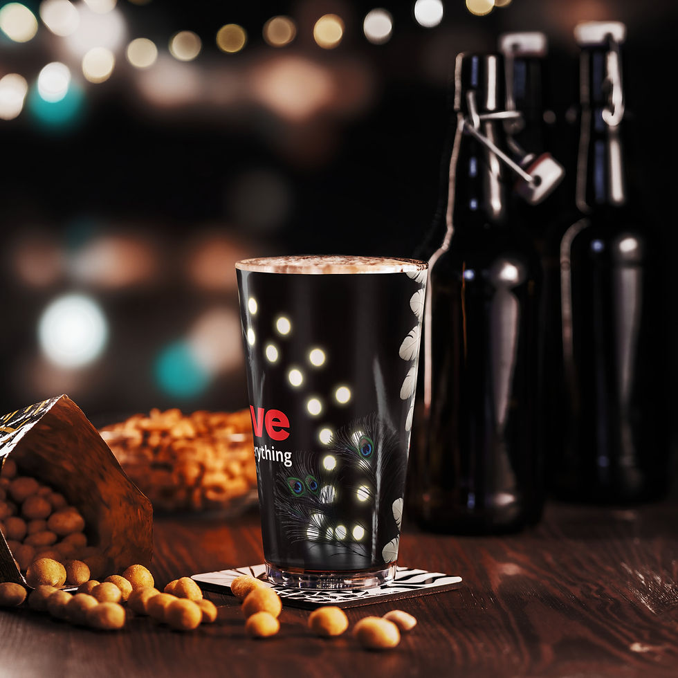 Thumbnail: Love Over Everything Shaker Pint Glass