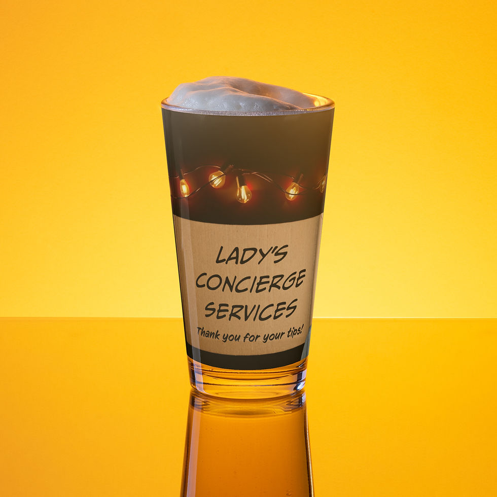 Thumbnail: Lady’s Shaker Pint Glass — “Tips, Truth, and a Little Shine”