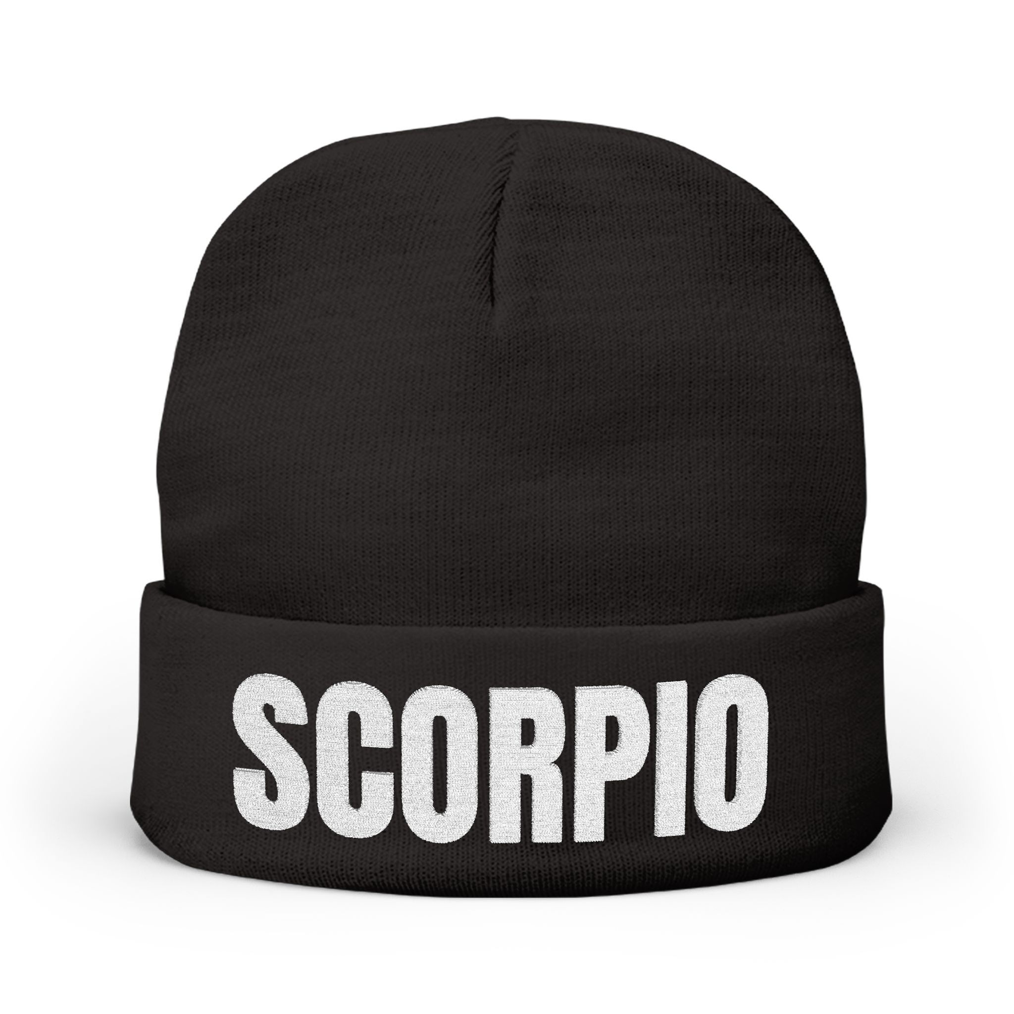 Scorpio Embroidered Knit Beanie 