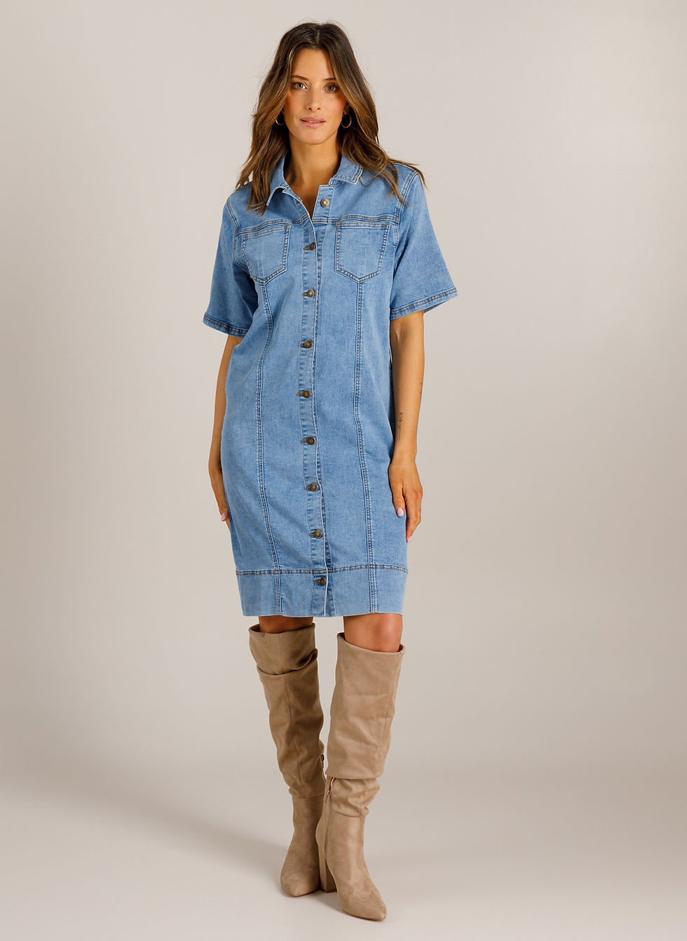Thumbnail: IVY Beau jurk Vicky denim