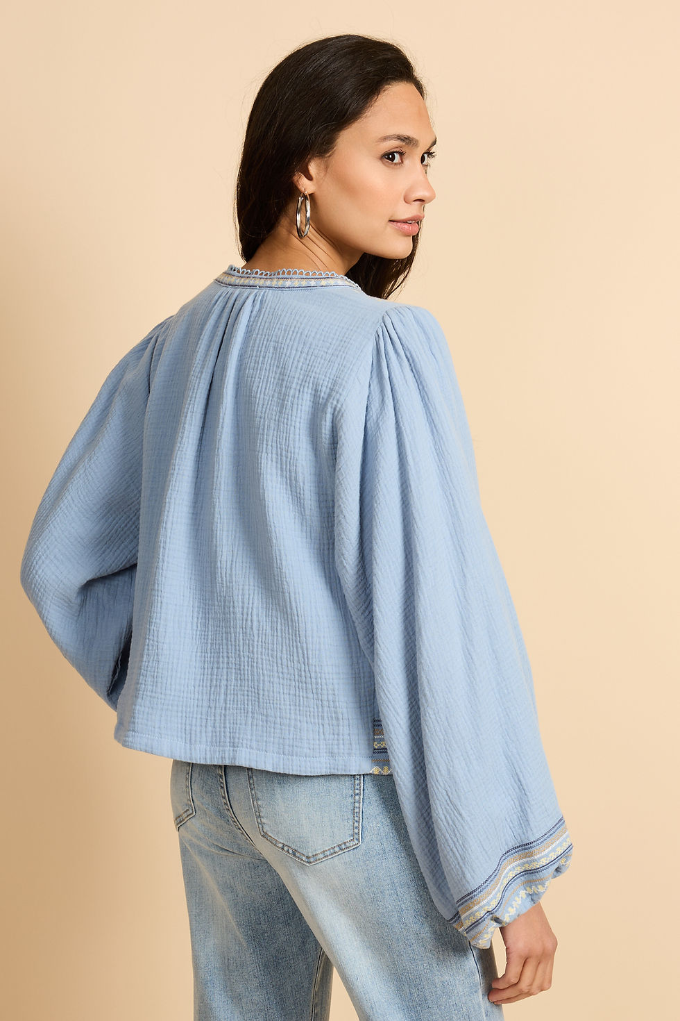 Thumbnail: G-maxx blouse Xanthe true blue