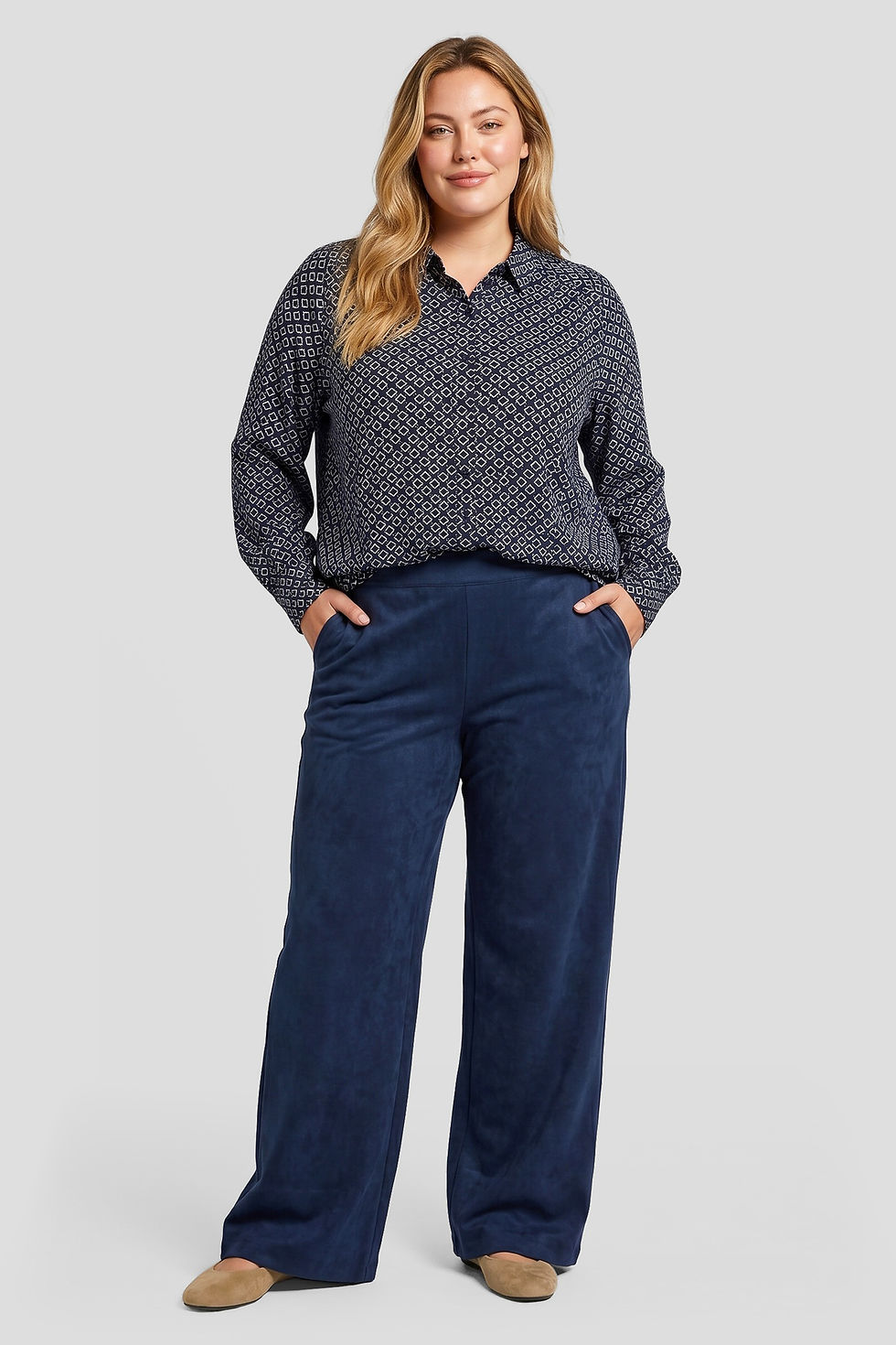 Thumbnail: Exxcellent blouse Fern eclipse/light camel
