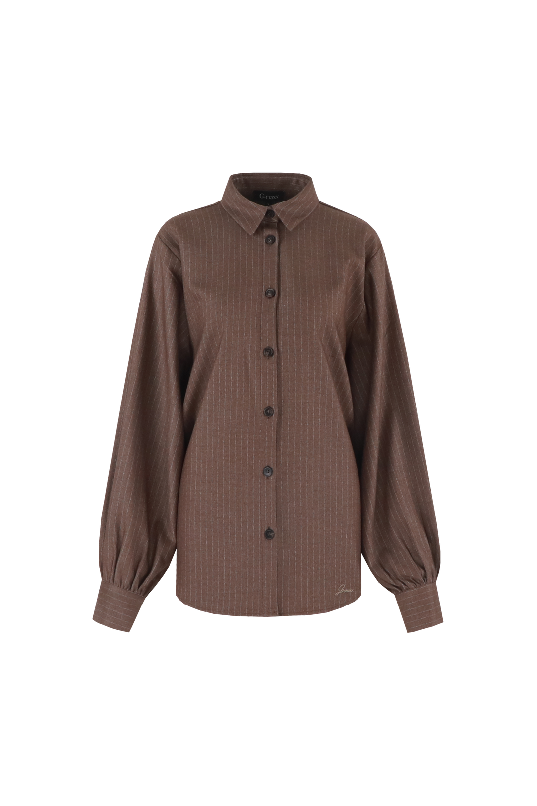 G-maxx blouse Cerys donkerbruin