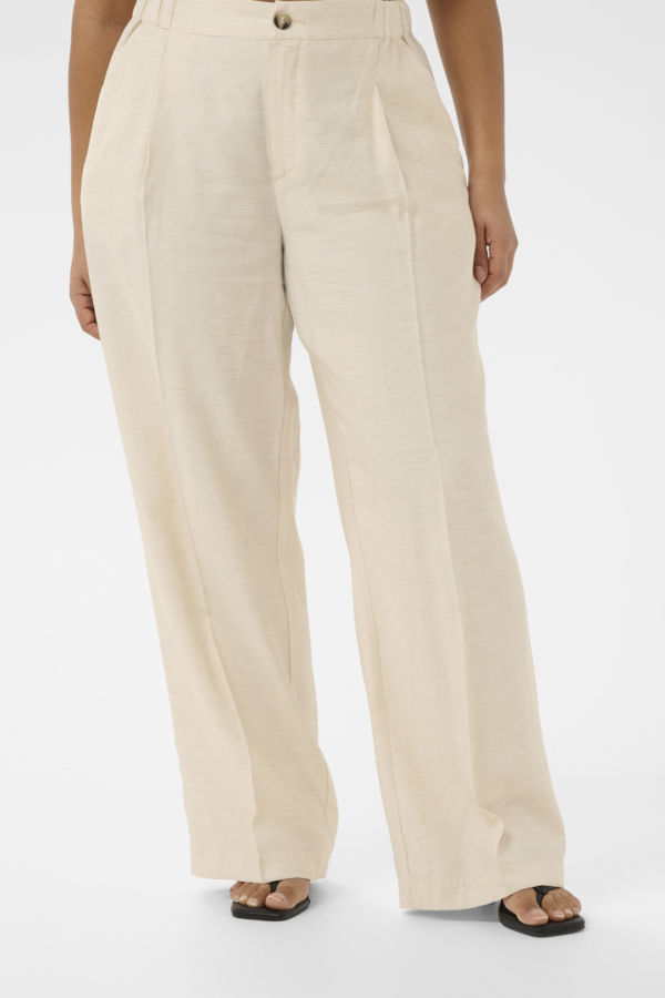 Thumbnail: Kaffe curve broek Anetti Feather Gray Melange