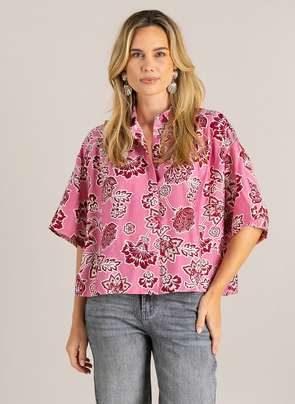 Thumbnail: IVY Beau top Gilayla pink/multi-colour