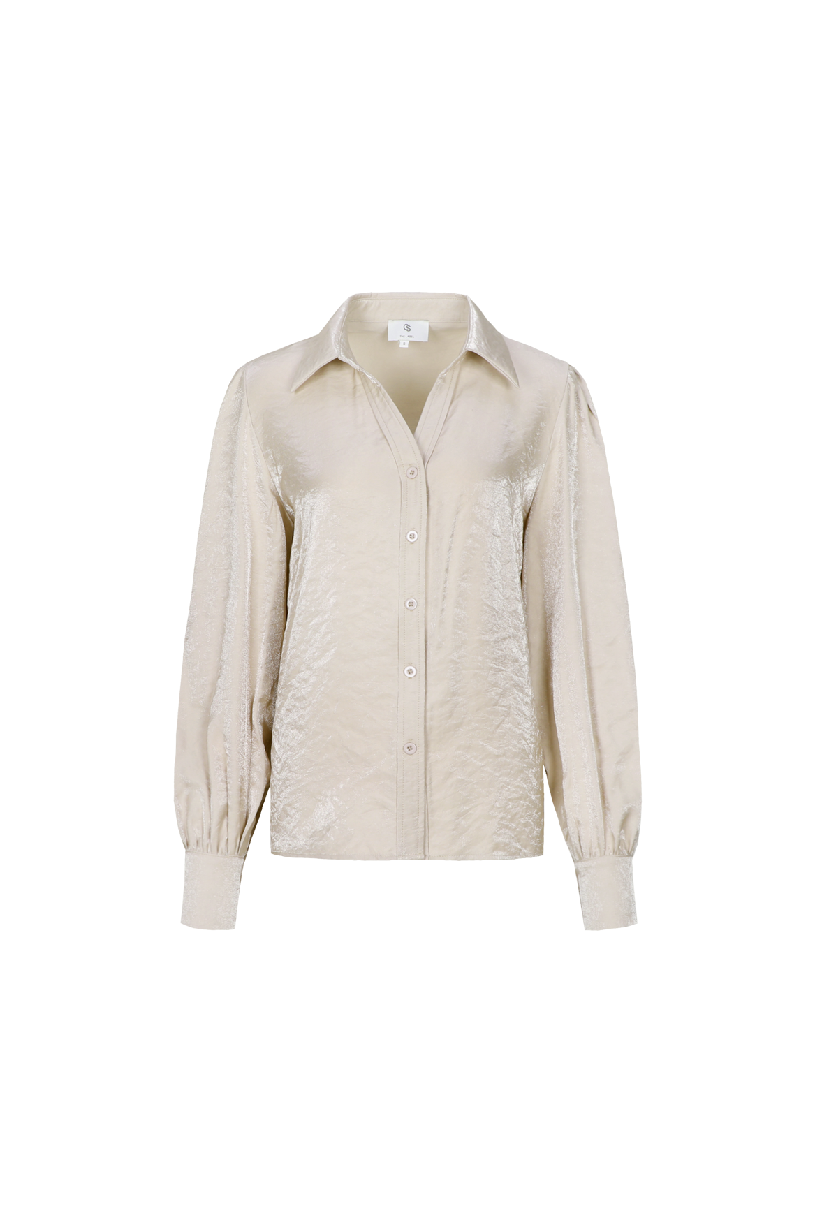 CS the Label blouse Liva sand