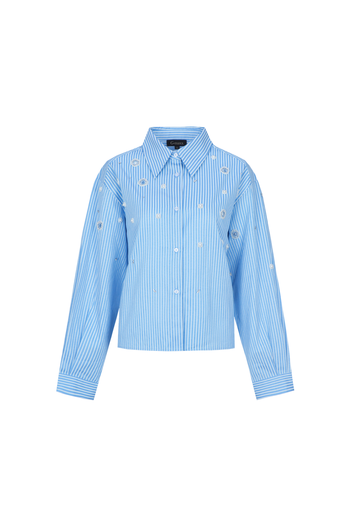 G-maxx blouse Wenya celestial blue/offwhite