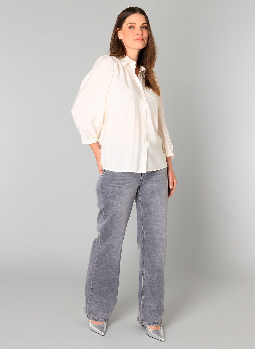 Thumbnail: Yest blouse Ragin essential offwhite