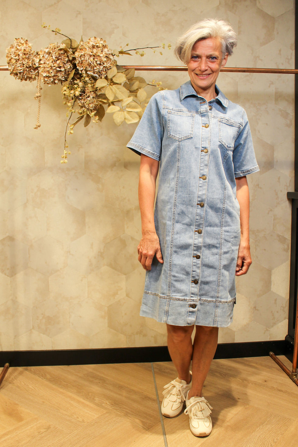 Thumbnail: IVY Beau jurk Vicky denim