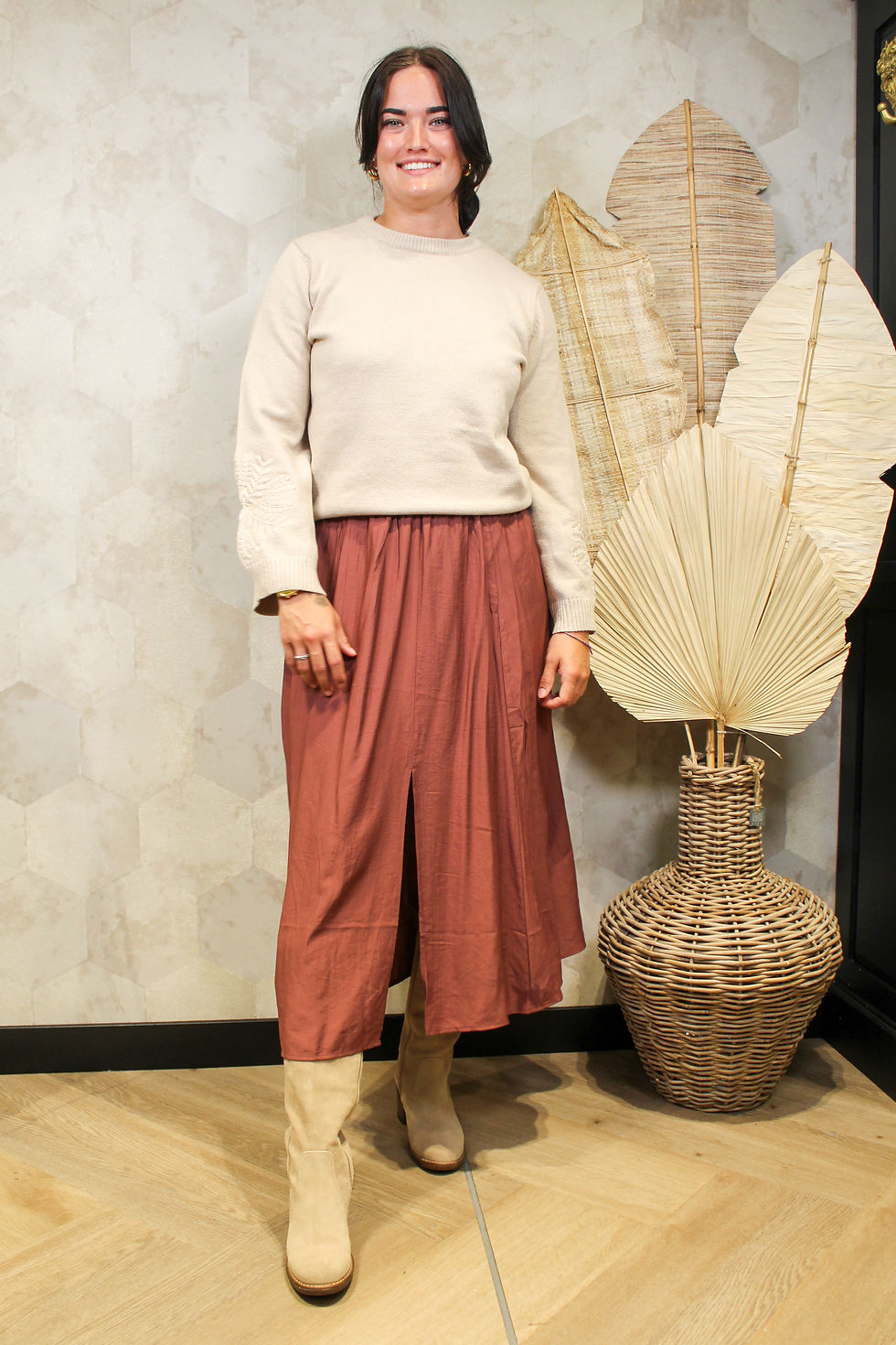 Thumbnail: G-maxx trui Shonda wood ash