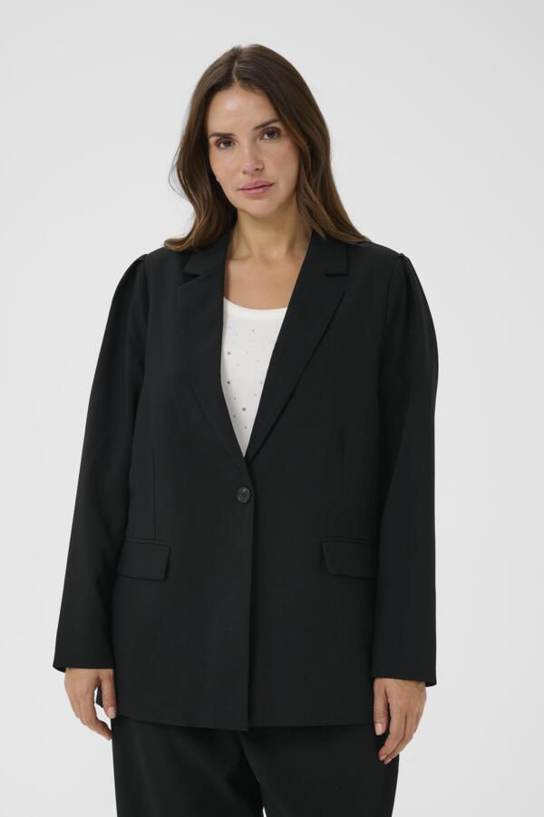 Thumbnail: Kaffe Curve blazer Helia black deep