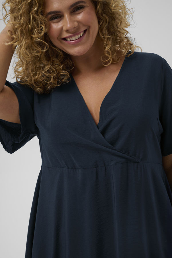 Thumbnail: Kaffe curve jurk Neela midnight marine