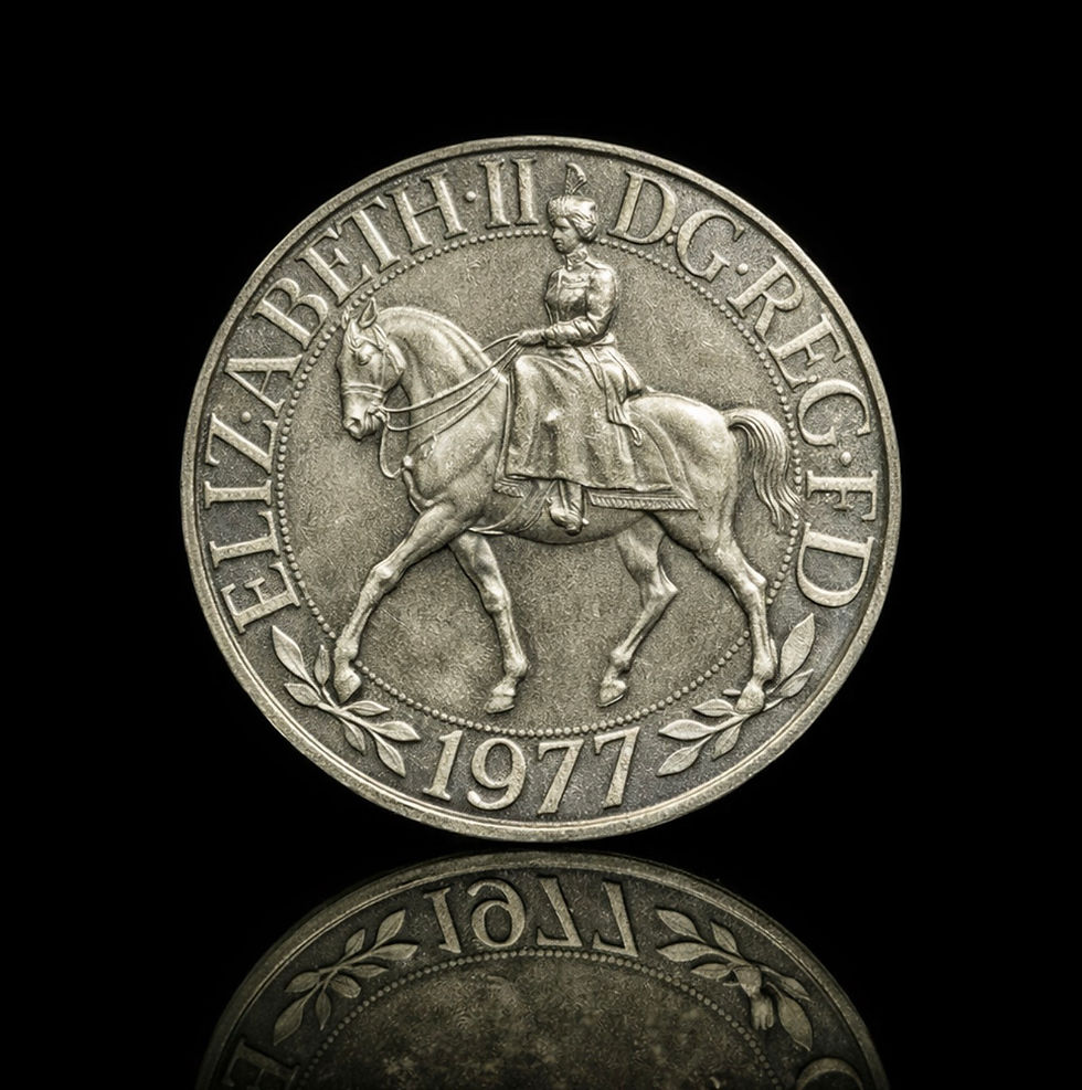 Thumbnail: UK 25 Pence Silver Jubilee 1977