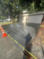 Fresh concrete driveway, Santa Rosa